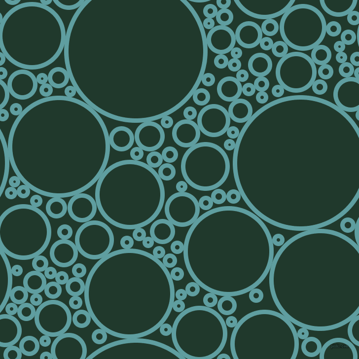 bubbles, circles, sponge, big, medium, small, 9 pixel line width, Cadet Blue and Palm Green circles bubbles sponge soap seamless tileable