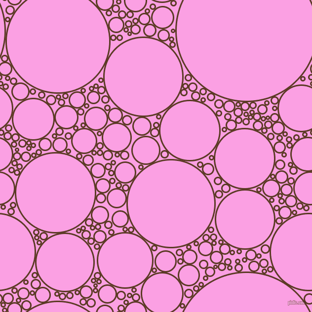 bubbles, circles, sponge, big, medium, small, 3 pixel line width, Carnaby Tan and Lavender Rose circles bubbles sponge soap seamless tileable