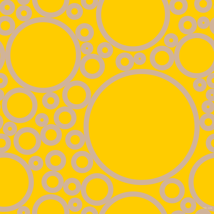bubbles, circles, sponge, big, medium, small, 17 pixel line width, Cashmere and Tangerine Yellow circles bubbles sponge soap seamless tileable