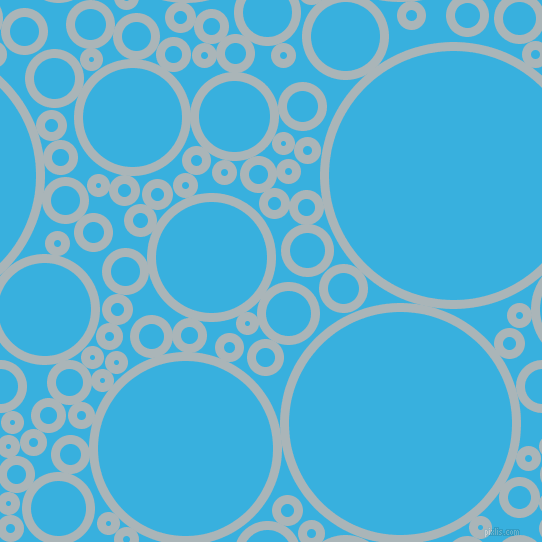 bubbles, circles, sponge, big, medium, small, 9 pixel line width, Casper and Summer Sky circles bubbles sponge soap seamless tileable