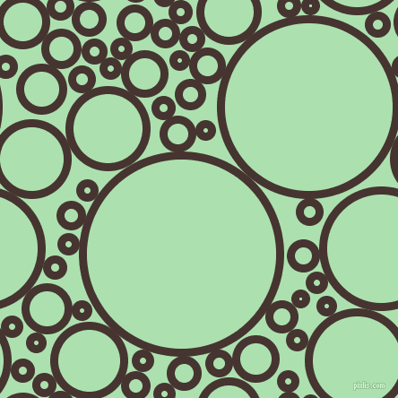 bubbles, circles, sponge, big, medium, small, 9 pixel line width, Cedar and Celadon circles bubbles sponge soap seamless tileable