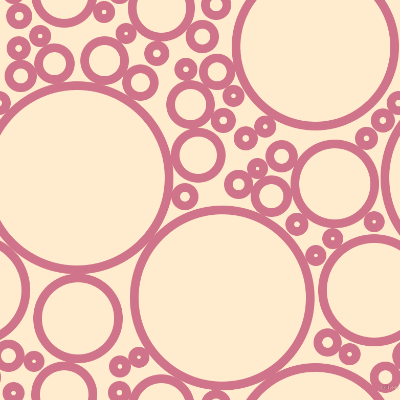 bubbles, circles, sponge, big, medium, small, 17 pixel line width, Charm and Blanched Almond circles bubbles sponge soap seamless tileable