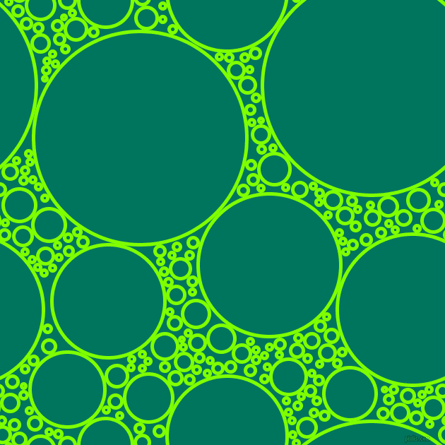 bubbles, circles, sponge, big, medium, small, 5 pixel line width, Chartreuse and Tropical Rain Forest circles bubbles sponge soap seamless tileable