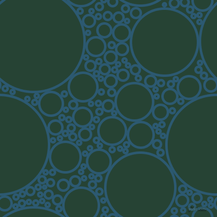bubbles, circles, sponge, big, medium, small, 5 pixel line width, Chathams Blue and Everglade circles bubbles sponge soap seamless tileable