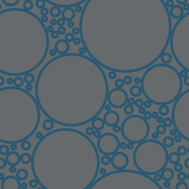 bubbles, circles, sponge, big, medium, small, 9 pixel line width, Chathams Blue and Mid Grey circles bubbles sponge soap seamless tileable