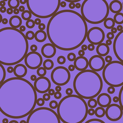 bubbles, circles, sponge, big, medium, small, 9 pixel line width, Cioccolato and Medium Purple circles bubbles sponge soap seamless tileable