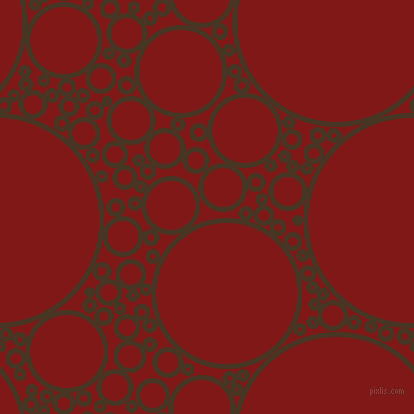 bubbles, circles, sponge, big, medium, small, 5 pixel line width, Clinker and Falu Red circles bubbles sponge soap seamless tileable
