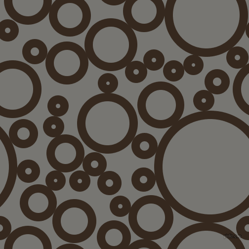 bubbles, circles, sponge, big, medium, small, 17 pixel line width, Cocoa Brown and Dove Grey circles bubbles sponge soap seamless tileable