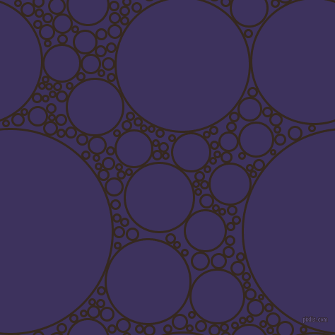 bubbles, circles, sponge, big, medium, small, 3 pixel line width, Cocoa Brown and Jacarta circles bubbles sponge soap seamless tileable