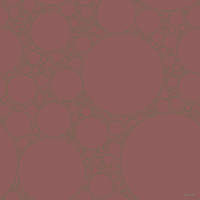 bubbles, circles, sponge, big, medium, small, 2 pixel line width, Coffee and Rose Taupe circles bubbles sponge soap seamless tileable