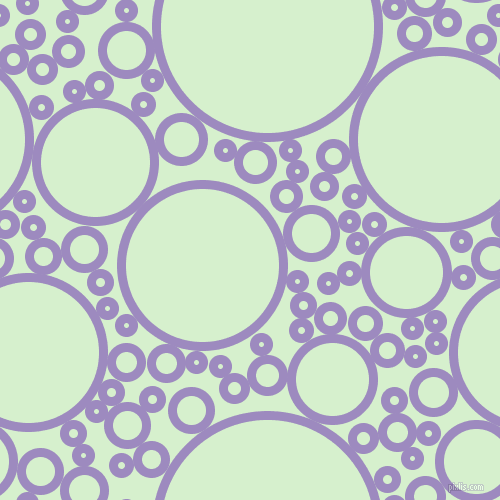 bubbles, circles, sponge, big, medium, small, 9 pixel line width, Cold Purple and Snowy Mint circles bubbles sponge soap seamless tileable