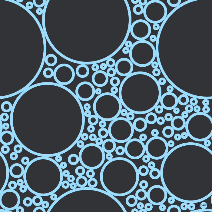 bubbles, circles, sponge, big, medium, small, 9 pixel line width, Columbia Blue and Ebony circles bubbles sponge soap seamless tileable