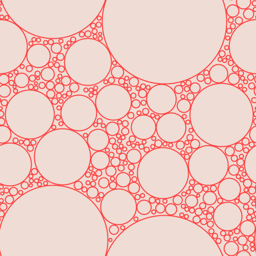 bubbles, circles, sponge, big, medium, small, 2 pixel line width, Coral Red and Pot Pourri circles bubbles sponge soap seamless tileable