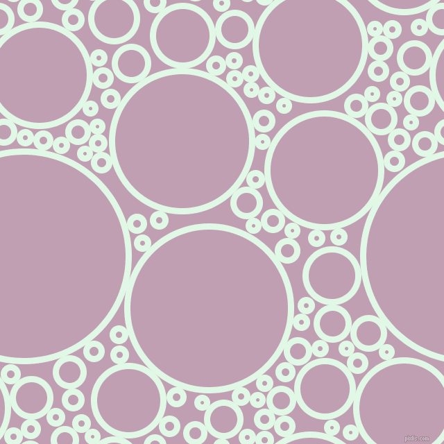 bubbles, circles, sponge, big, medium, small, 9 pixel line width, Cosmic Latte and Lily circles bubbles sponge soap seamless tileable