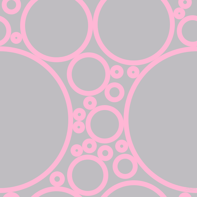 bubbles, circles, sponge, big, medium, small, 17 pixel line width, Cotton Candy and French Grey circles bubbles sponge soap seamless tileable