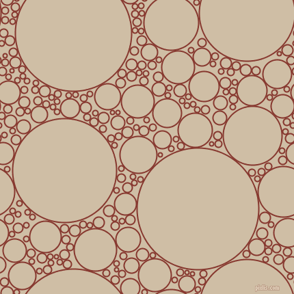 bubbles, circles, sponge, big, medium, small, 2 pixel line width, Crab Apple and Soft Amber circles bubbles sponge soap seamless tileable