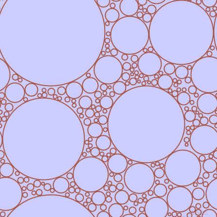 bubbles, circles, sponge, big, medium, small, 2 pixel line width, Crail and Lavender Blue circles bubbles sponge soap seamless tileable