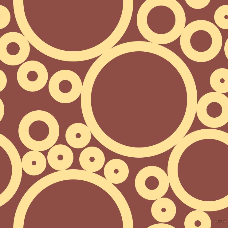 bubbles, circles, sponge, big, medium, small, 33 pixel line width, Cream Brulee and Matrix circles bubbles sponge soap seamless tileable