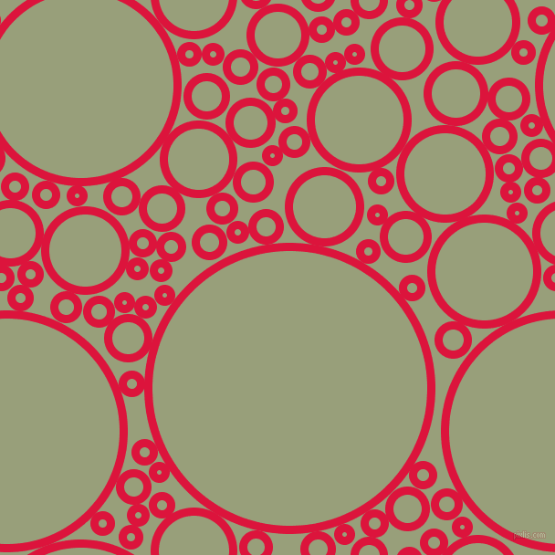 bubbles, circles, sponge, big, medium, small, 9 pixel line width, Crimson and Sage circles bubbles sponge soap seamless tileable