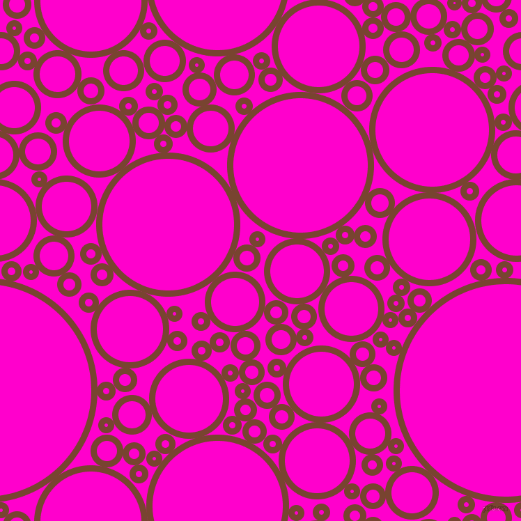 bubbles, circles, sponge, big, medium, small, 9 pixel line width, Cumin and Hot Magenta circles bubbles sponge soap seamless tileable