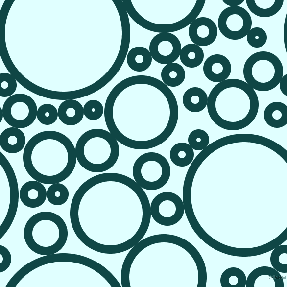 bubbles, circles, sponge, big, medium, small, 17 pixel line width, Cyprus and Light Cyan circles bubbles sponge soap seamless tileable
