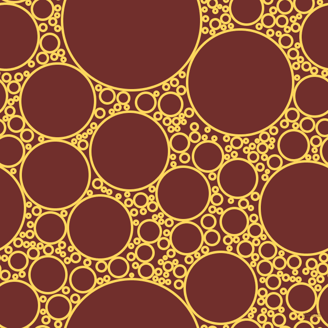 bubbles, circles, sponge, big, medium, small, 5 pixel line width, Dandelion and Auburn circles bubbles sponge soap seamless tileable