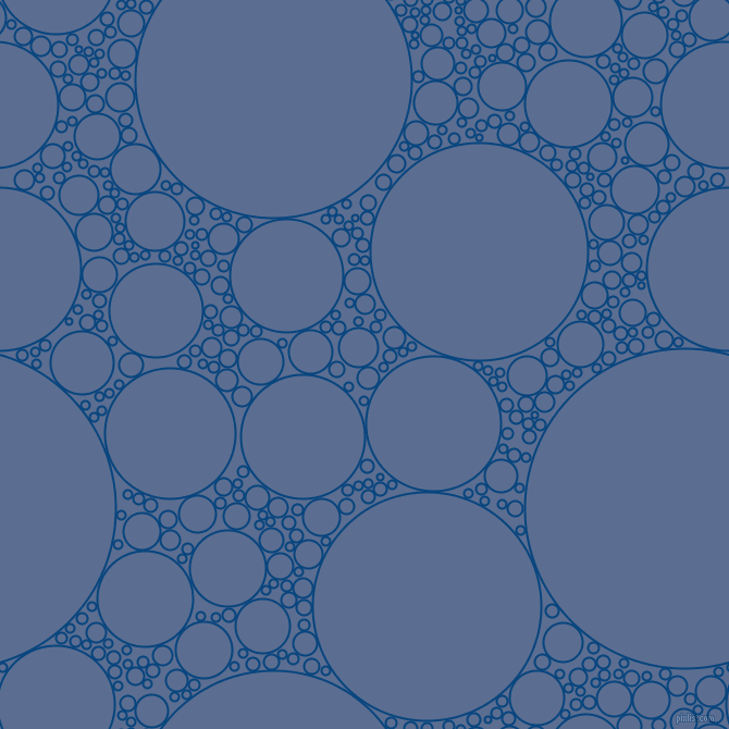 bubbles, circles, sponge, big, medium, small, 2 pixel line width, Dark Cerulean and Waikawa Grey circles bubbles sponge soap seamless tileable