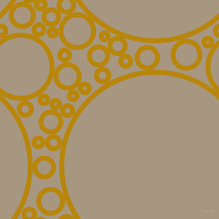 bubbles, circles, sponge, big, medium, small, 17 pixel line width, Dark Goldenrod and Bronco circles bubbles sponge soap seamless tileable