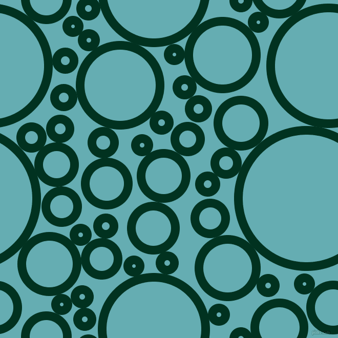 bubbles, circles, sponge, big, medium, small, 17 pixel line width, Dark Green and Fountain Blue circles bubbles sponge soap seamless tileable