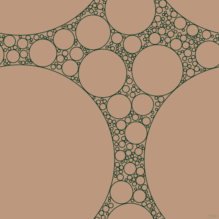 bubbles, circles, sponge, big, medium, small, 2 pixel line width, Dark Green and Pale Taupe circles bubbles sponge soap seamless tileable