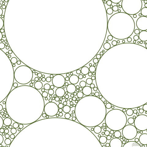 bubbles, circles, sponge, big, medium, small, 2 pixel line width, Dark Olive Green and White circles bubbles sponge soap seamless tileable