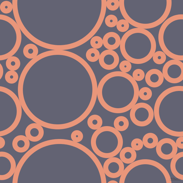 bubbles, circles, sponge, big, medium, small, 17 pixel line width, Dark Salmon and Comet circles bubbles sponge soap seamless tileable