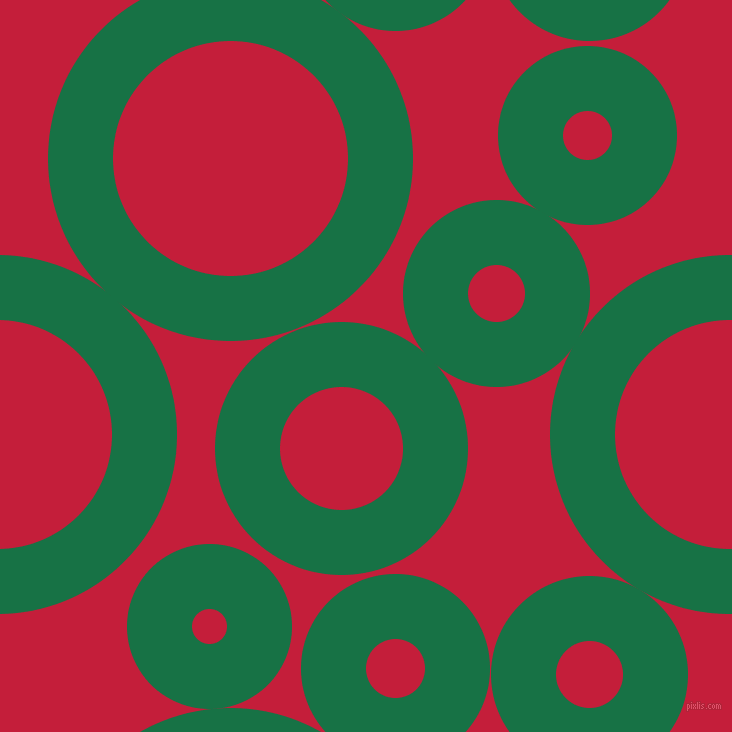 bubbles, circles, sponge, big, medium, small, 65 pixel line width, Dark Spring Green and Cardinal circles bubbles sponge soap seamless tileable
