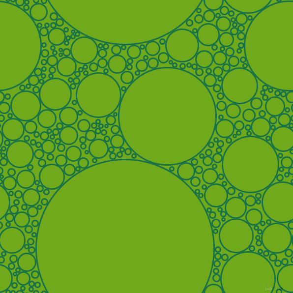 bubbles, circles, sponge, big, medium, small, 3 pixel line width, Dark Spring Green and Christi circles bubbles sponge soap seamless tileable