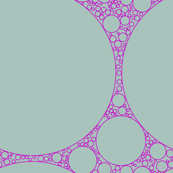 bubbles, circles, sponge, big, medium, small, 2 pixel line width, Deep Magenta and Opal circles bubbles sponge soap seamless tileable