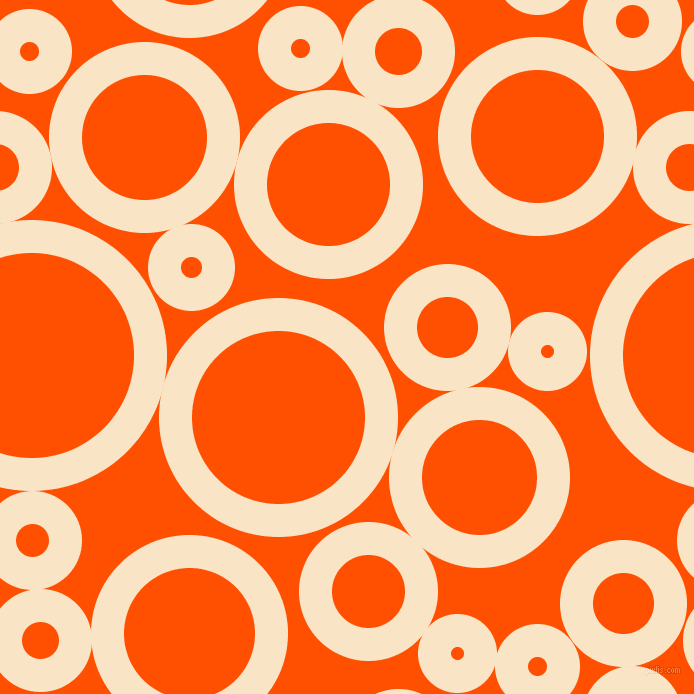 bubbles, circles, sponge, big, medium, small, 33 pixel line width, Derby and International Orange circles bubbles sponge soap seamless tileable