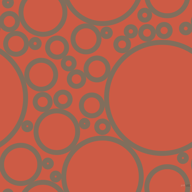 bubbles, circles, sponge, big, medium, small, 17 pixel line width, Donkey Brown and Dark Coral circles bubbles sponge soap seamless tileable