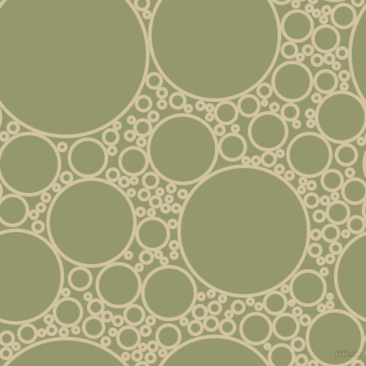 bubbles, circles, sponge, big, medium, small, 5 pixel line width, Double Spanish White and Avocado circles bubbles sponge soap seamless tileable