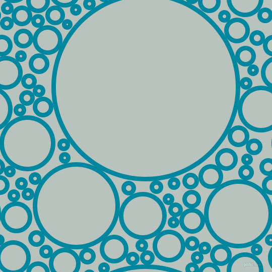 bubbles, circles, sponge, big, medium, small, 9 pixel line width, Eastern Blue and Tiara circles bubbles sponge soap seamless tileable