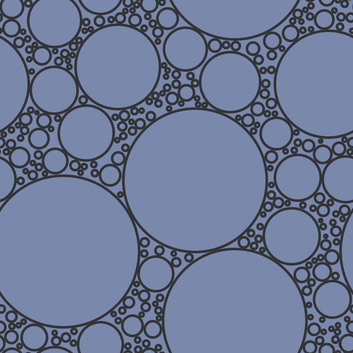 bubbles, circles, sponge, big, medium, small, 5 pixel line width, Ebony and Ship Cove circles bubbles sponge soap seamless tileable