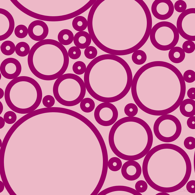 bubbles, circles, sponge, big, medium, small, 17 pixel line width, Eggplant and Chantilly circles bubbles sponge soap seamless tileable