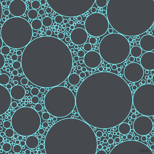 bubbles, circles, sponge, big, medium, small, 2 pixel line width, Electric Blue and Tuna circles bubbles sponge soap seamless tileable