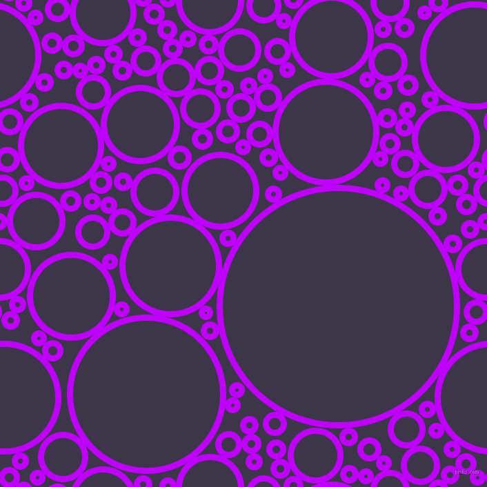 bubbles, circles, sponge, big, medium, small, 9 pixel line width, Electric Purple and Martinique circles bubbles sponge soap seamless tileable