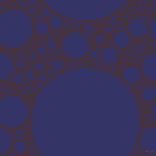 bubbles, circles, sponge, big, medium, small, 5 pixel line width, Espresso and Deep Koamaru circles bubbles sponge soap seamless tileable