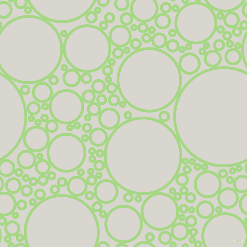 bubbles, circles, sponge, big, medium, small, 9 pixel line width, Feijoa and Timberwolf circles bubbles sponge soap seamless tileable