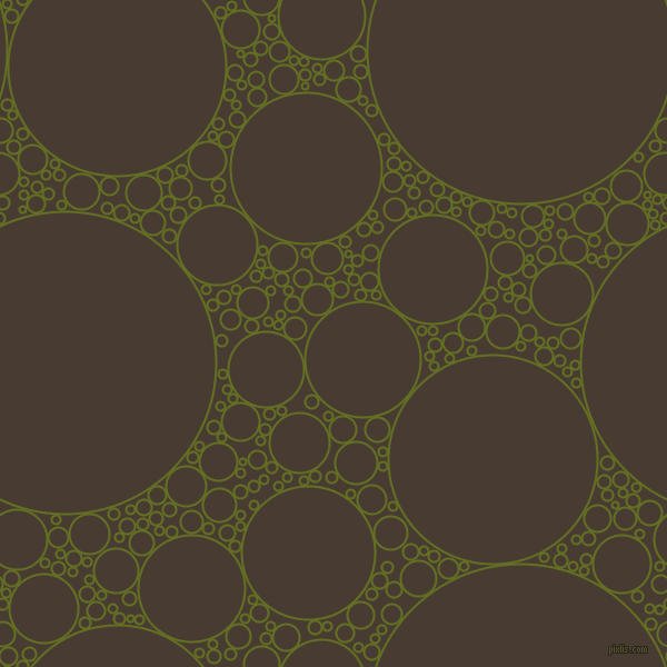 bubbles, circles, sponge, big, medium, small, 2 pixel line width, Fiji Green and Taupe circles bubbles sponge soap seamless tileable