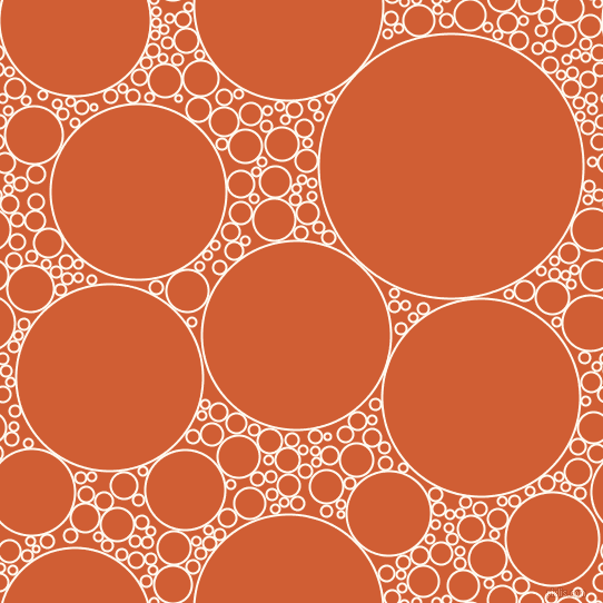 bubbles, circles, sponge, big, medium, small, 2 pixel line width, Floral White and Chilean Fire circles bubbles sponge soap seamless tileable