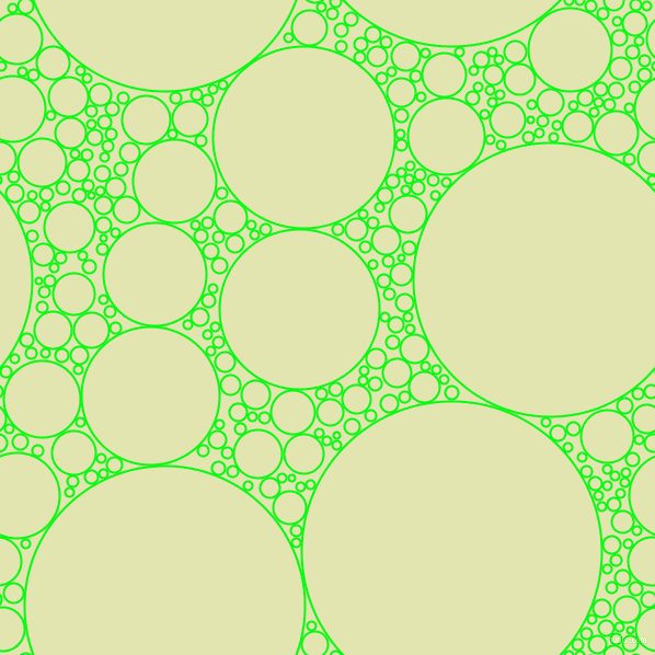 bubbles, circles, sponge, big, medium, small, 2 pixel line width, Free Speech Green and Tusk circles bubbles sponge soap seamless tileable