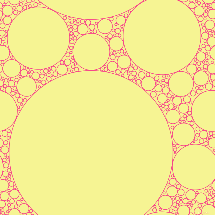 bubbles, circles, sponge, big, medium, small, 2 pixel line width, French Rose and Milan circles bubbles sponge soap seamless tileable