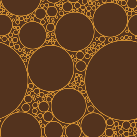 bubbles, circles, sponge, big, medium, small, 3 pixel line width, Fuel Yellow and Brown Bramble circles bubbles sponge soap seamless tileable